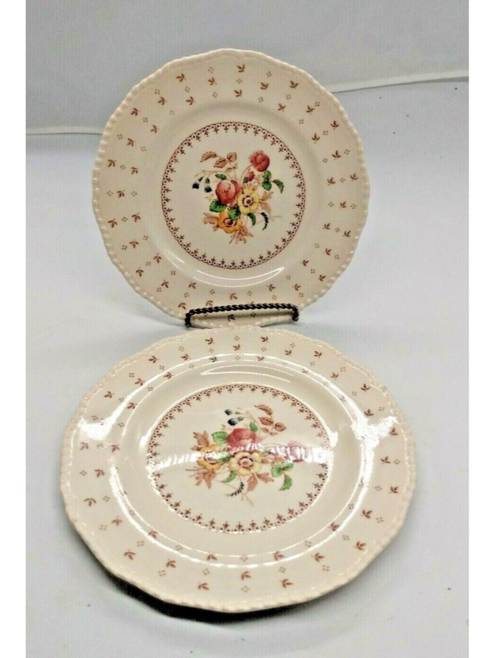 Royal Doulton Bone China Salad Plates(2) - 8 1/4" D5916 Warwick